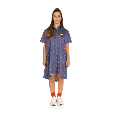 Artero Coral Poodle Print Blouse Tokyo 