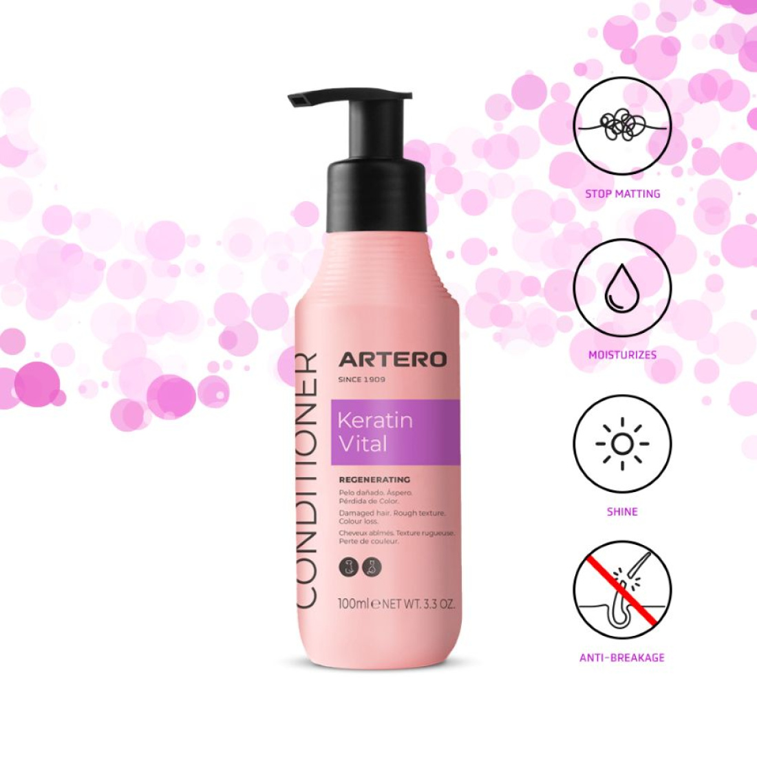 ARTERO PROTEIN VITAL コンディショナー 650ml ARTERO PROTEIN VITAL コンディショナー 650ml Artero Protein