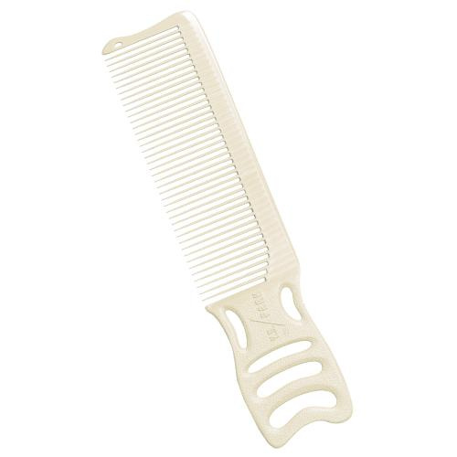YS-246 Straight Handle Comb White 185mm