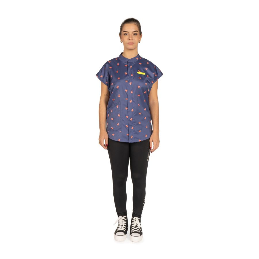 Artero Coral Poodle Print Smock Moscú
