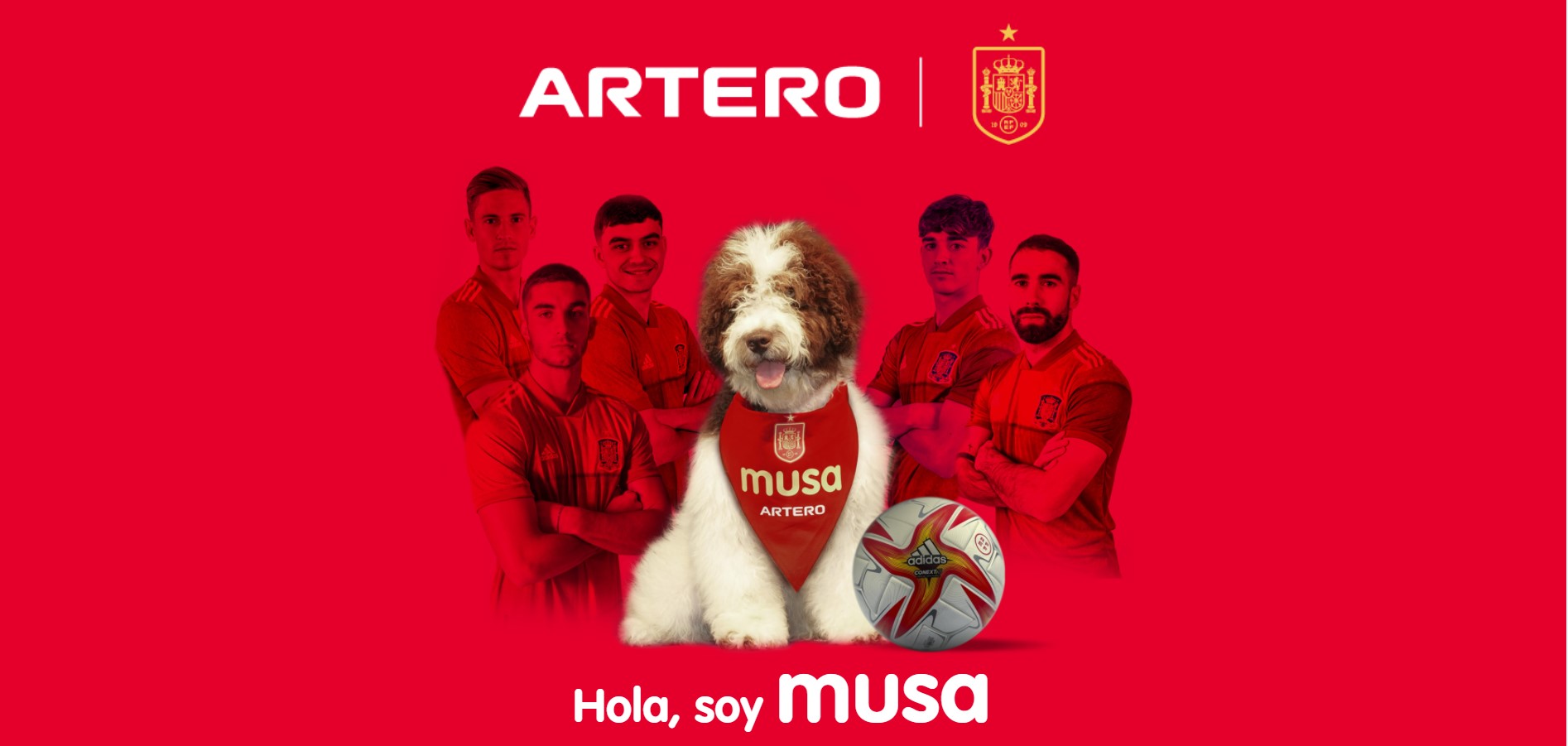 Artero y la RFEF presentan a Musa, el nuevo miembro de la Selección Española de Fútbol