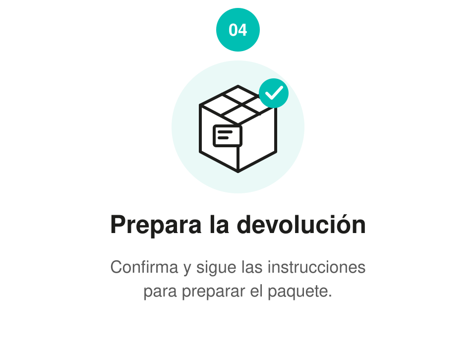 Paso 4: Prepara la devolución